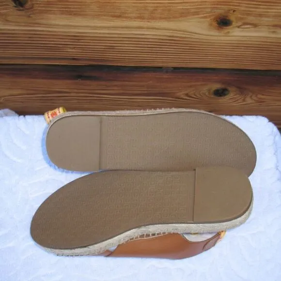 Sam Edelman 7 Womens Brown Leather Espadrilles Sandals Shoes