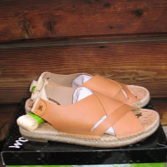 Sam Edelman Womens 7 Natural Tan Espadrille Sandals Shoes