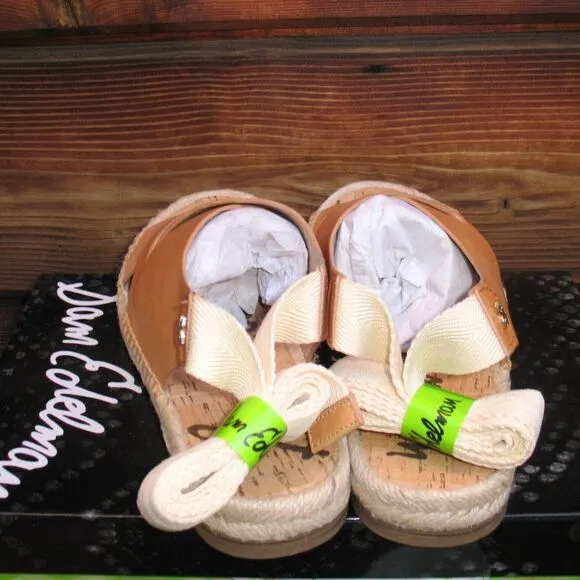 Sam Edelman Womens 7 Natural Tan Espadrille Sandals Shoes