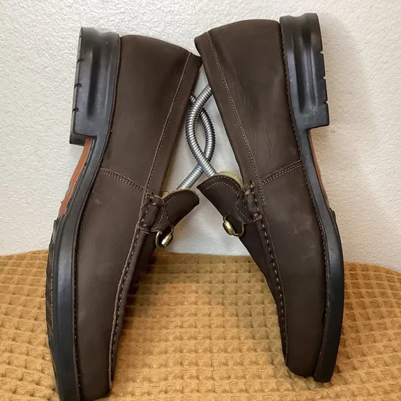Sandro Moscoloni Mens Sz 11 D Nubuck Horse Bit Style Loafers Dress Shoe Slip on