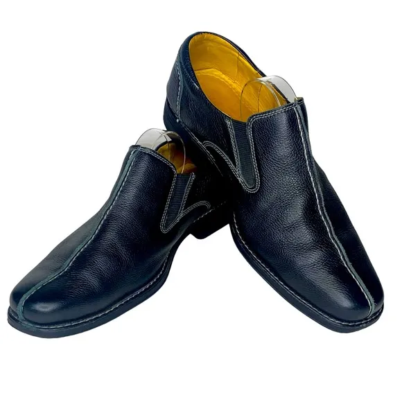Sandro Moscoloni Tampa Loafers, Men's Black Leather Sz 9D