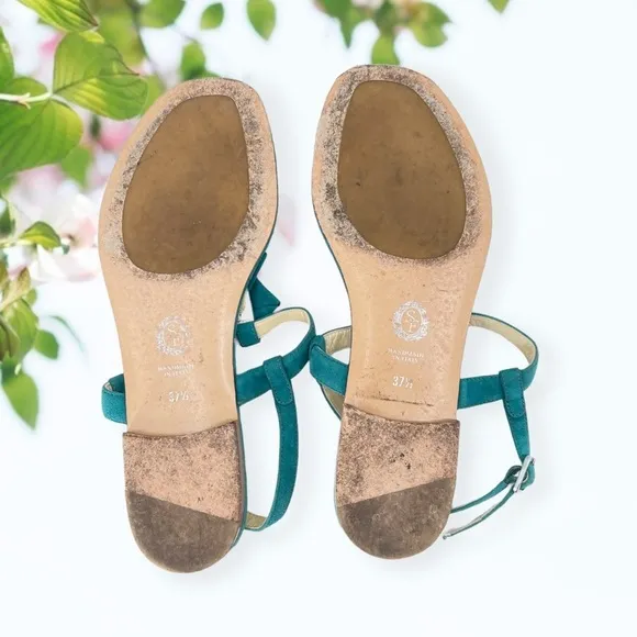SARAH Flint Green Thong Sandals