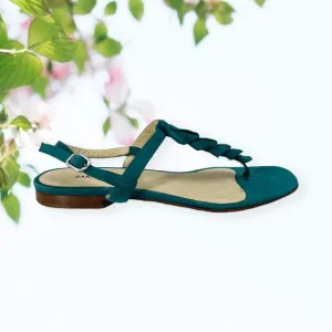 SARAH Flint Green Thong Sandals