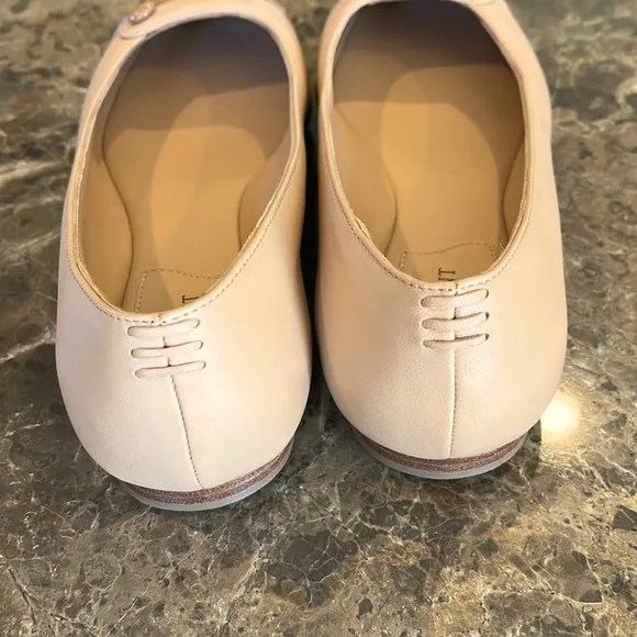 Sarah Flint Sacchetto Ballet Flat Napa/Patent Leather size 36.5 Nude Tan/Beige