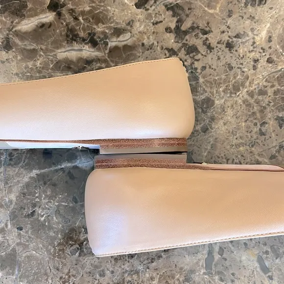 Sarah Flint Sacchetto Ballet Flat Napa/Patent Leather size 36.5 Nude Tan/Beige