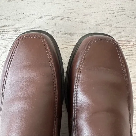 SAS Diplomat Leather Slip On Comfort Dress Loafers Men’s 11 Brown