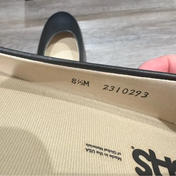 SAS Scenic Black Leather Comfort Ballet Flats