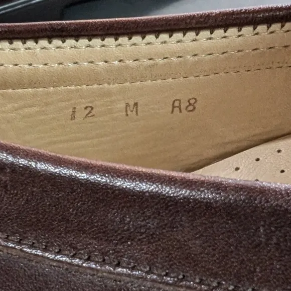 SAS Simplify classic like new dark brown leather 12D comfy padded sole loafers