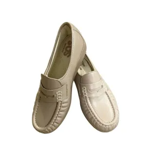 SAS Classic Moc Toe Penny Loafer Mocha Leather in Size 6.5