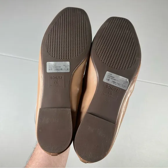 SCHUTZ Arissa Leather Ballet Flats