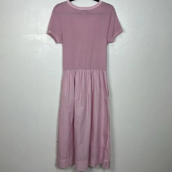SEA NEW YORK Lilac Cotton Salome Button Down Midi Dress Size M