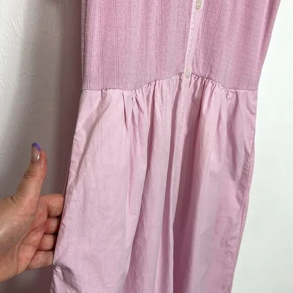 SEA NEW YORK Lilac Cotton Salome Button Down Midi Dress Size M