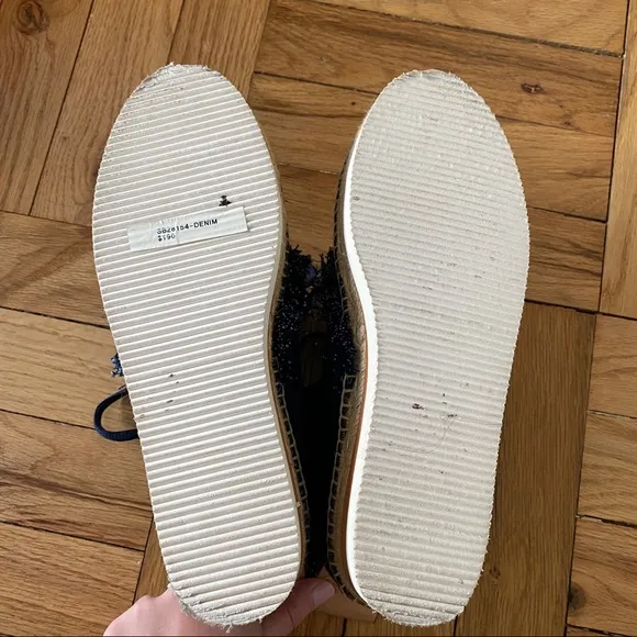 See by Chloe Denim Lace Up Espadrilles