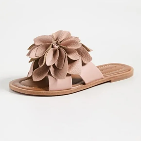 See by Chloe Magnolia Flat Slide Sandals NEW without box Size EU 37/ US 6