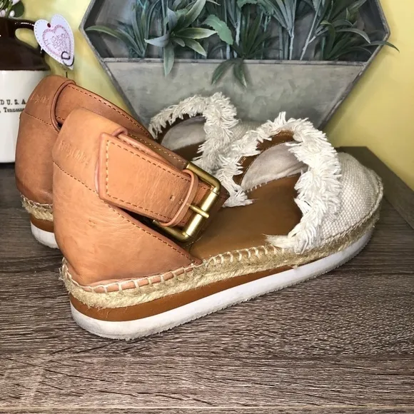 See by Chloe Women's Ankle Strap Platform Espadrilles
