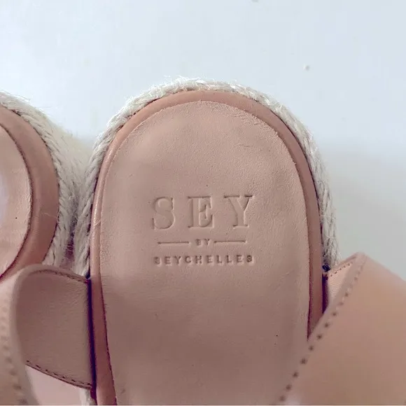 SEY by Seychelles, Cadence, Platform Metallic Orange Espadrilles