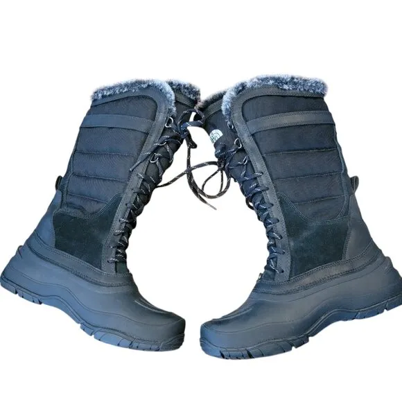 Shellista II Tall TOUGH THE NORTH FACE BLACK FAUR FUR LINED TALL BOOTS PRIMALOFT
