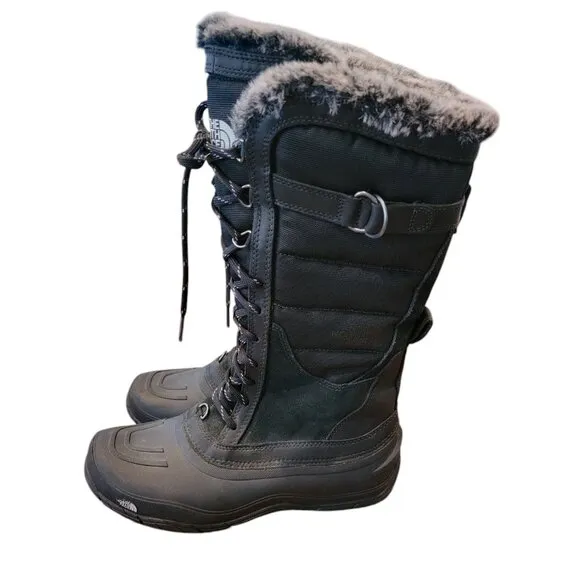 Shellista II Tall TOUGH THE NORTH FACE BLACK FAUR FUR LINED TALL BOOTS PRIMALOFT