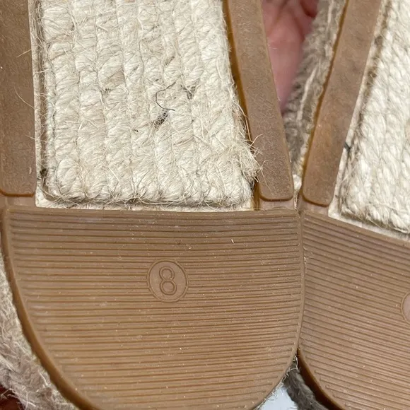 Sigerson Morrison Belle Women Espadrilles Sandals Brown Leather lace up Sz 8