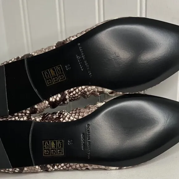 Sigerson Morrison Womens Lahela Animal Print Ballet Flats EUR 38 (2033983)
