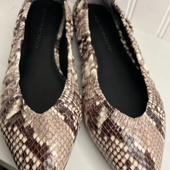 Sigerson Morrison Womens Lahela Animal Print Ballet Flats EUR 38 (2033983)