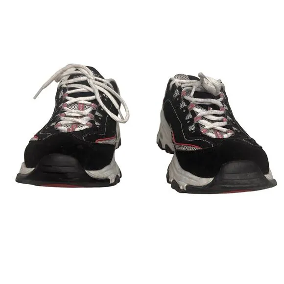 Skechers DLites Life Saver Sneakers Black Pink Purple Silver Shoe Size 9.5