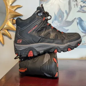 Skechers Men’s Pine Trail Gotera Black Hiking Boots, Size 10 M Hightop Snow EUC