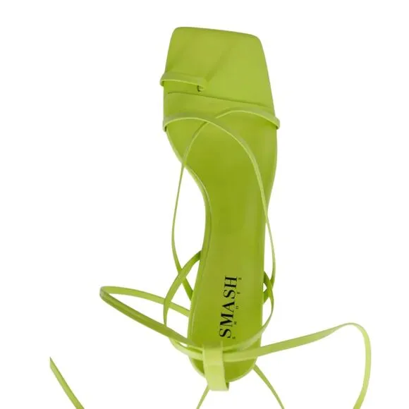 Smash Women's Tabby Wraparound Strappy Dress Sandals Green Size 11