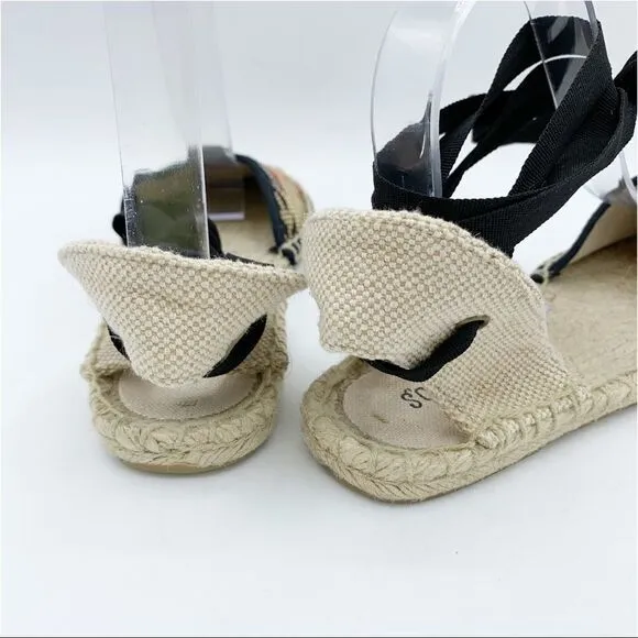 Soludos Colorful Low Heel Lace Up Espadrilles Sz 7I