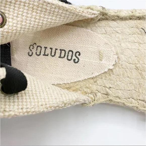 Soludos Colorful Low Heel Lace Up Espadrilles Sz 7I