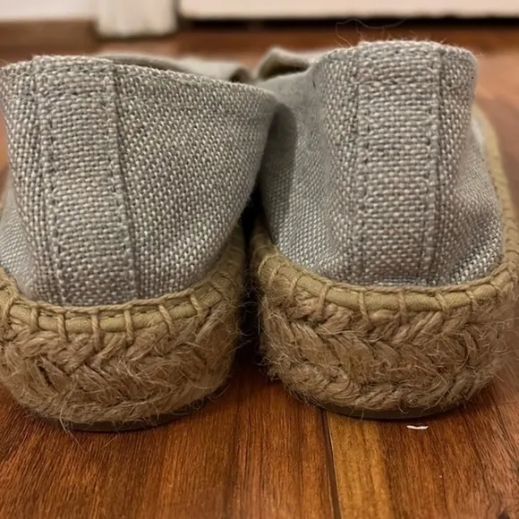 Soludos Lemon Jute Platform Chambray Canvas Shoe - Espadrilles Size 6
