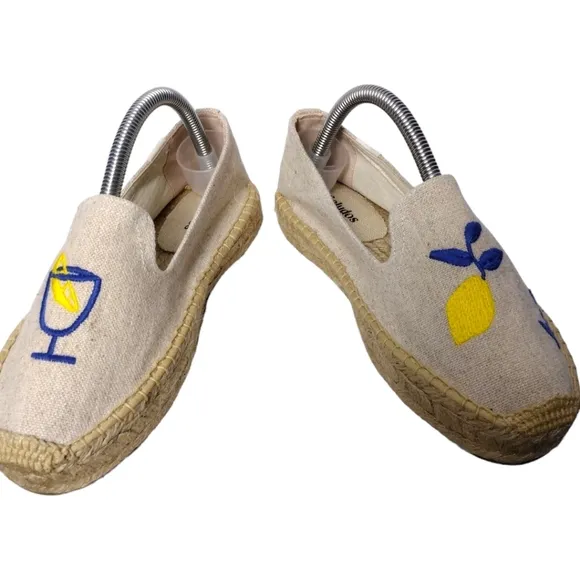 Soludos Limoncello Smoking Slipper Platform Espadrilles