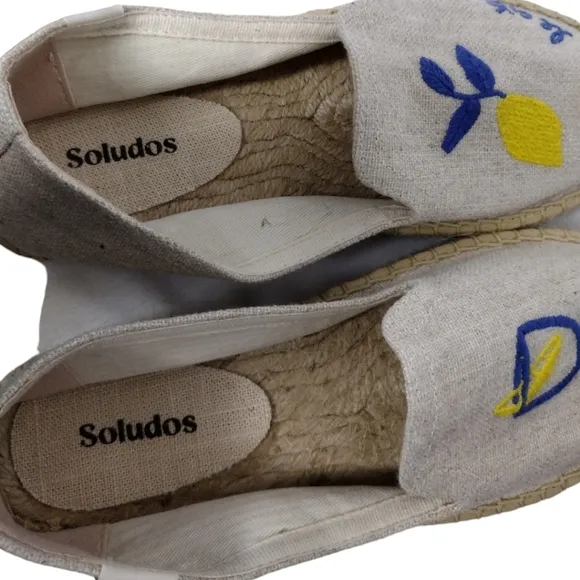 Soludos Limoncello Smoking Slipper Platform Espadrilles