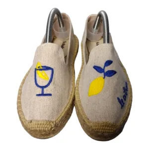 Soludos Limoncello Smoking Slipper Platform Espadrilles