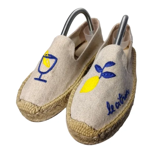 Soludos Limoncello Smoking Slipper Platform Espadrilles