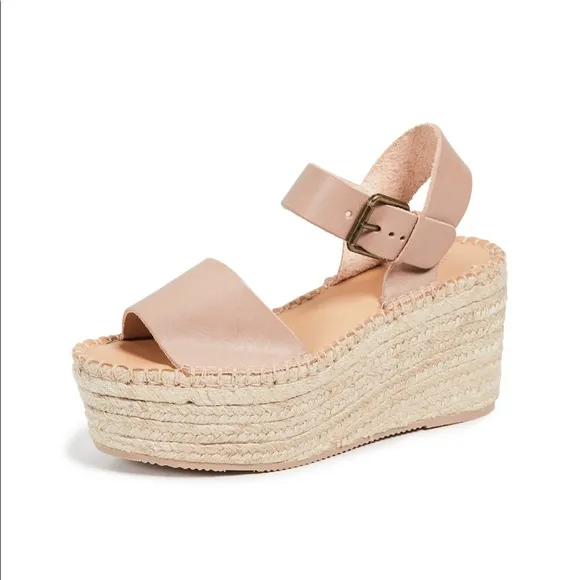 Soludos Minorca Platform Espadrilles Dove Grey 9