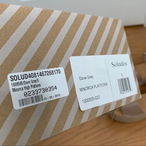 Soludos Minorca Platform Espadrilles Dove Grey 9