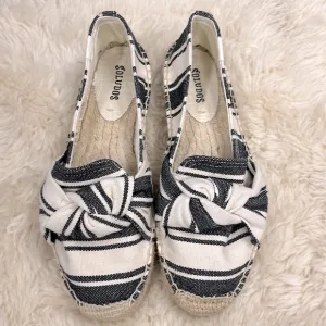 Soludos Platform Striped Espadrilles 8 Flats