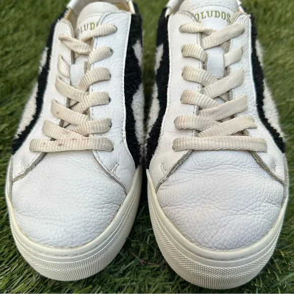 Soludos The Ibiza Platform Yin Yang Sneakers Leather Terry Cotton Y2K 90’s Sz 9