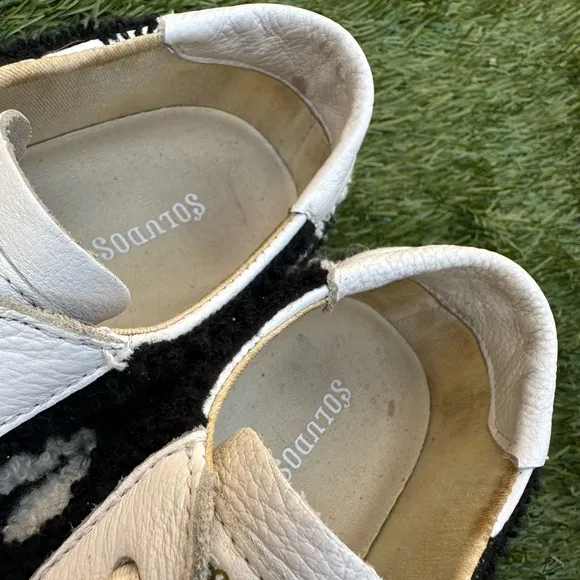 Soludos The Ibiza Platform Yin Yang Sneakers Leather Terry Cotton Y2K 90’s Sz 9