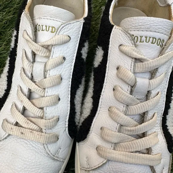 Soludos The Ibiza Platform Yin Yang Sneakers Leather Terry Cotton Y2K 90’s Sz 9