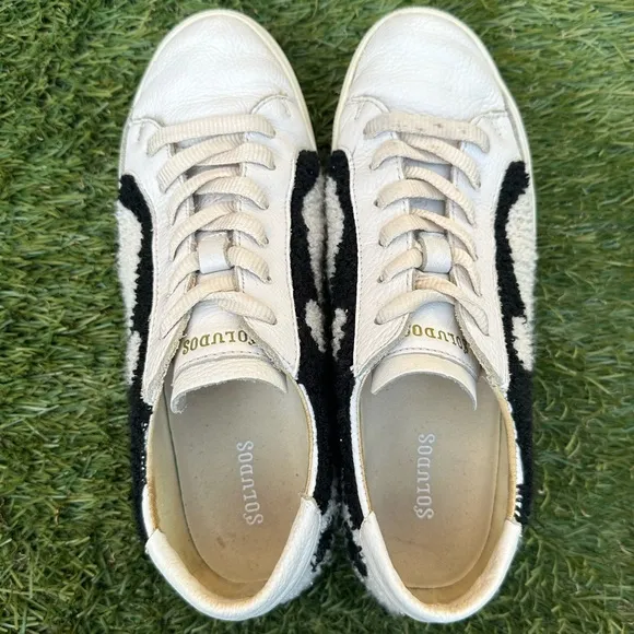 Soludos The Ibiza Platform Yin Yang Sneakers Leather Terry Cotton Y2K 90’s Sz 9