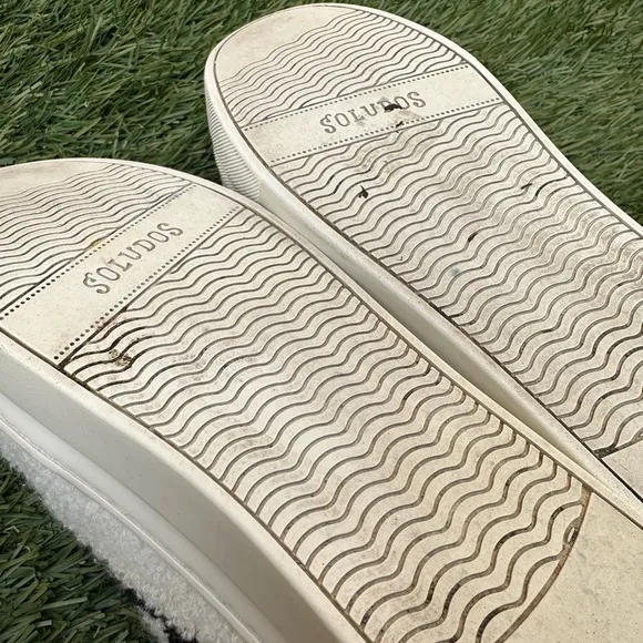 Soludos The Ibiza Platform Yin Yang Sneakers Leather Terry Cotton Y2K 90’s Sz 9