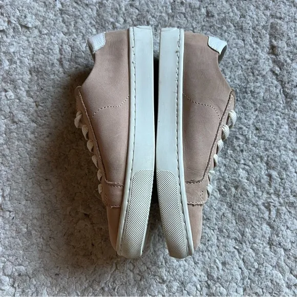 Soludos: Women's Sand Tan Cream Low Top The Ibiza Classic Suede Sneakers Sz 5
