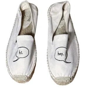 Soludos X Ashkahn Hi Platform Smoking Slipper Espadrilles Size 8