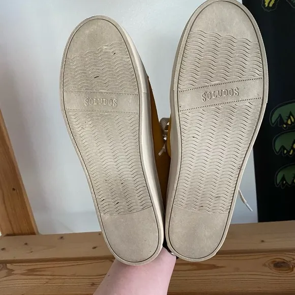 Soludos Yellow Suede Ibiza Platform Sneakers