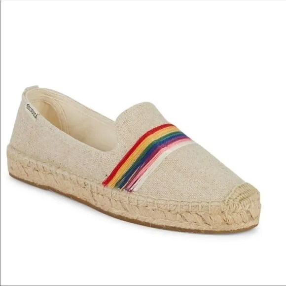 Soludos Pride Canvas Esapdrille Flat Slip on