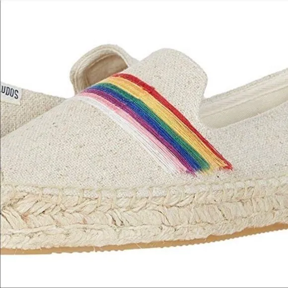 Soludos Pride Canvas Esapdrille Flat Slip on