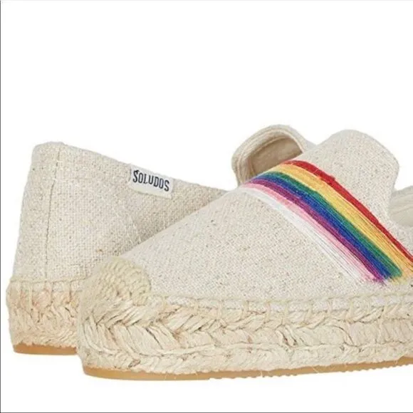 Soludos Pride Canvas Esapdrille Flat Slip on