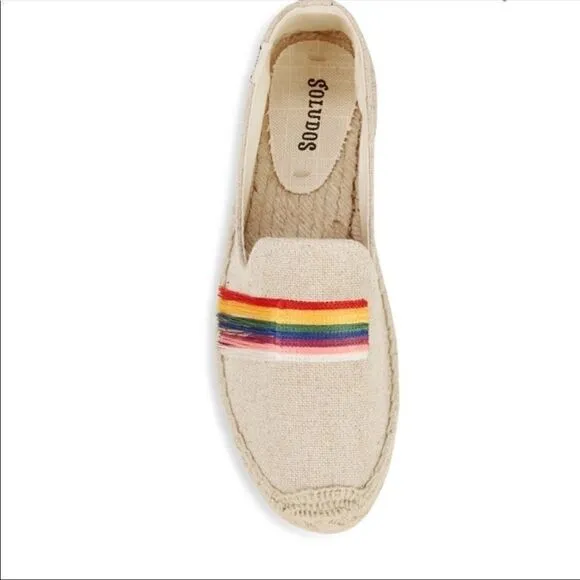 Soludos Pride Canvas Esapdrille Flat Slip on